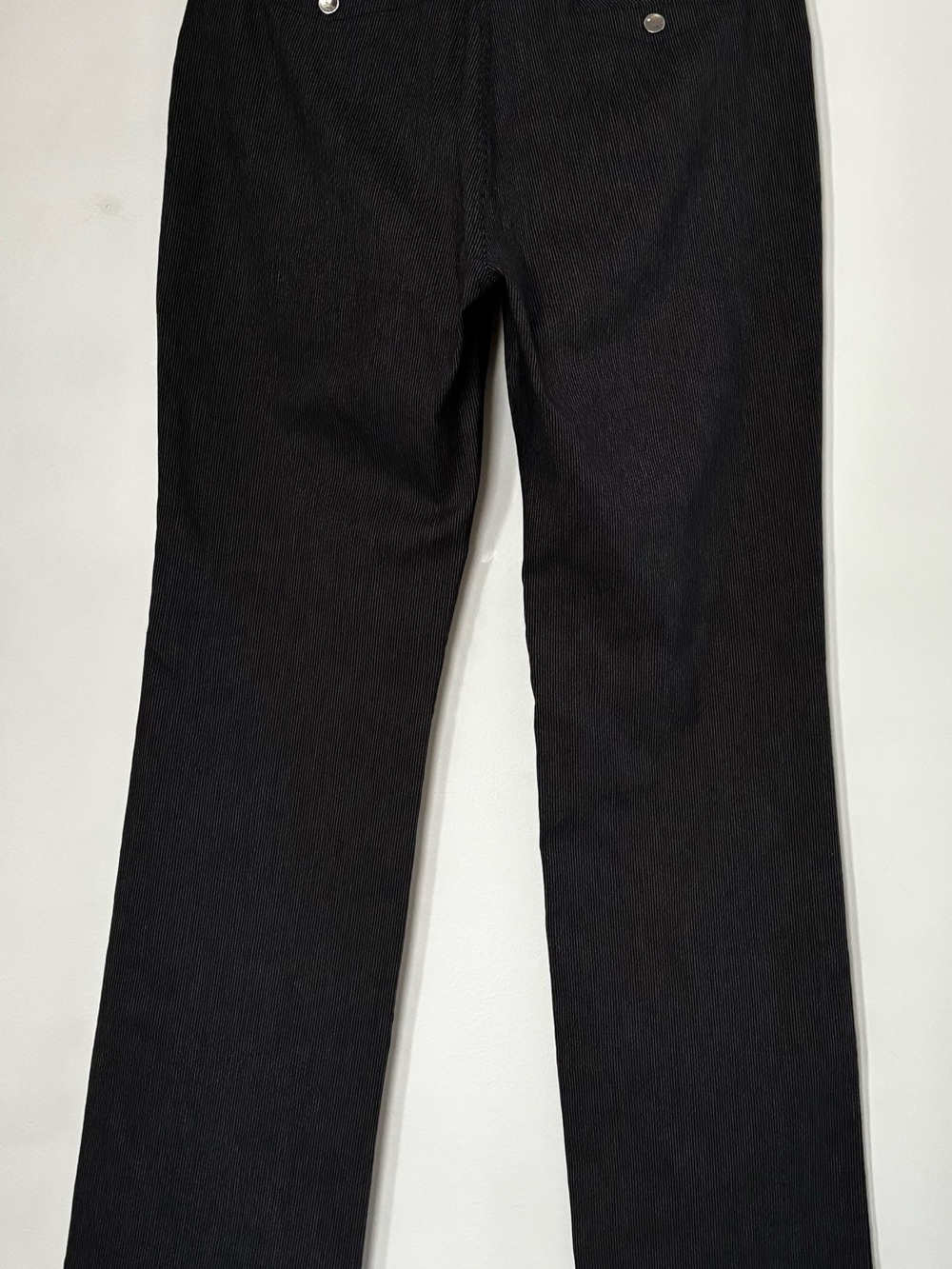 Simon Chang Black Straight-Leg Chinos